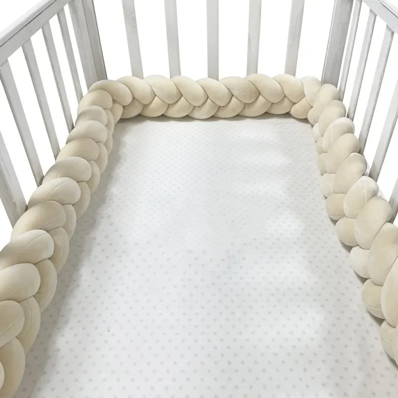 TOUR DE LIT TRESSE | BEIGE-GRIS