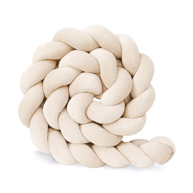 TOUR DE LIT TRESSE | BEIGE-GRIS