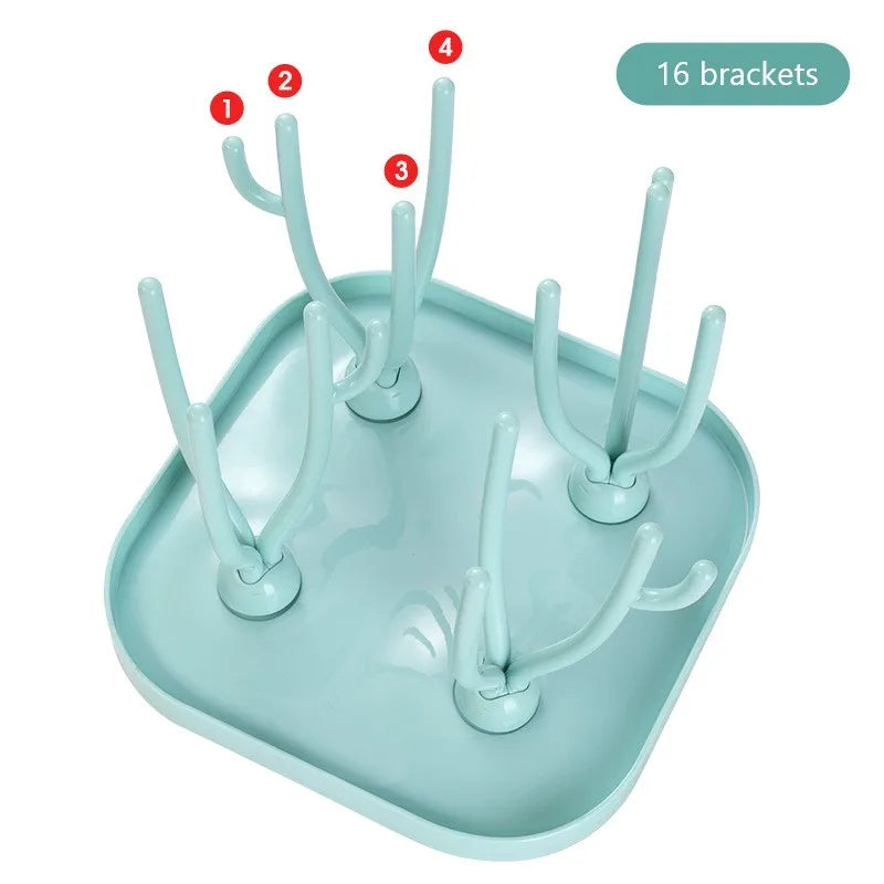 Baby Bottle Drying Rack Feeding Cup Holder Removable Tree Shape Rack Cleaning Pacifiers And Accessories Storage Drying Shelf