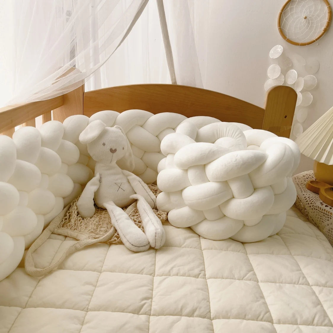 TOUR DE LIT TRESSE | BLANC