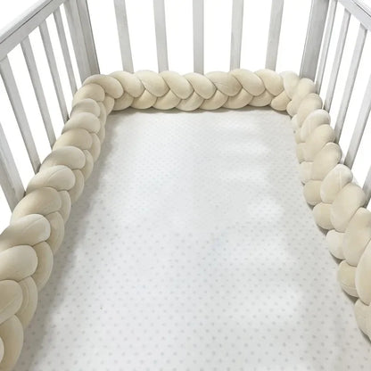 TOUR DE LIT TRESSE | BEIGE-GRIS